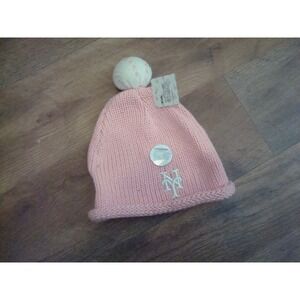 KIDS GIRLS NEW YORK METS PINK   BEANIE KNIT   HAT CAP DEADSTOCK  VINTAGE TT3